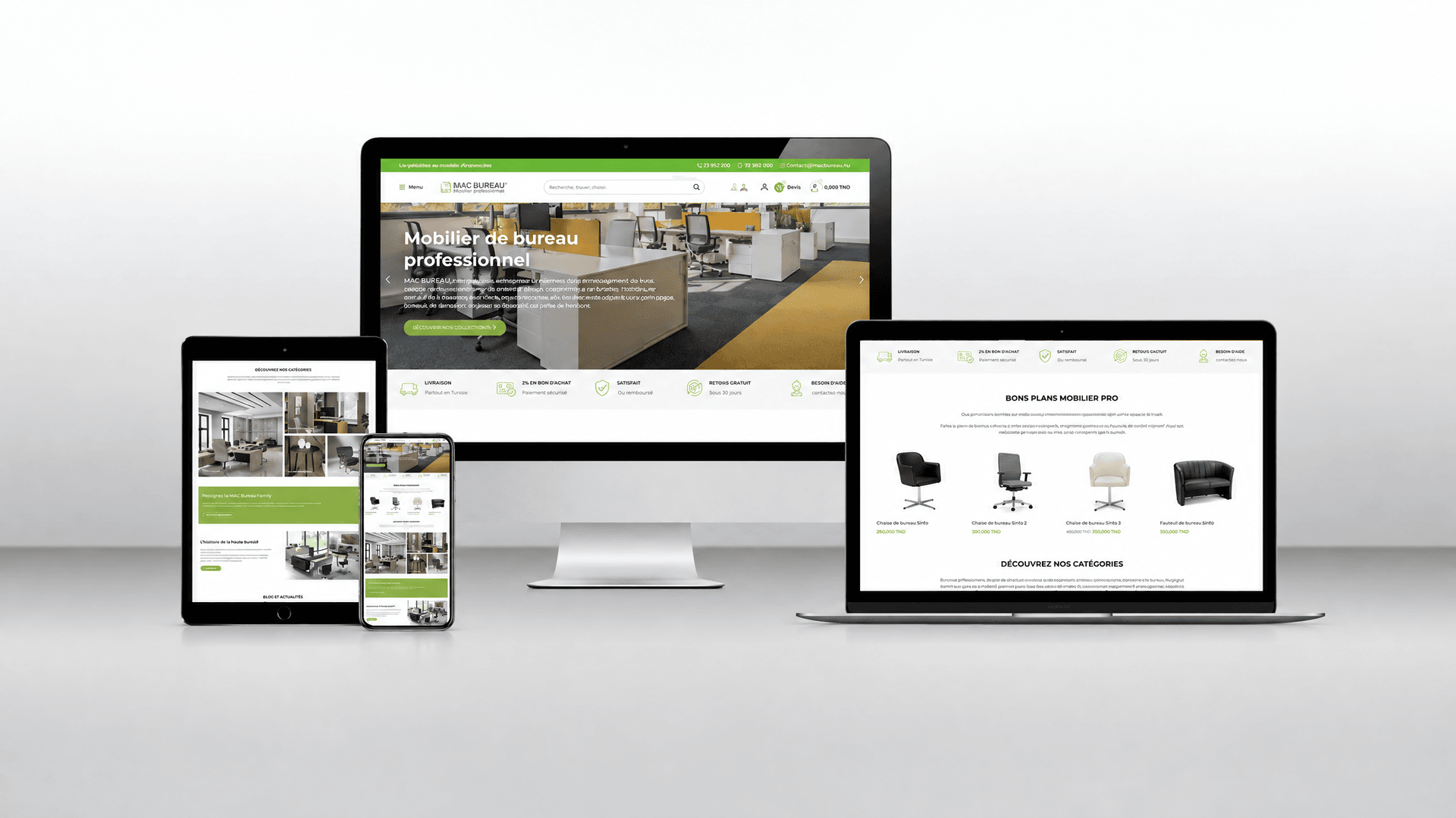 Présentation du projet e-commerce Mac Bureau