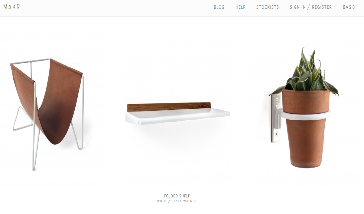 Site e-commerce one page