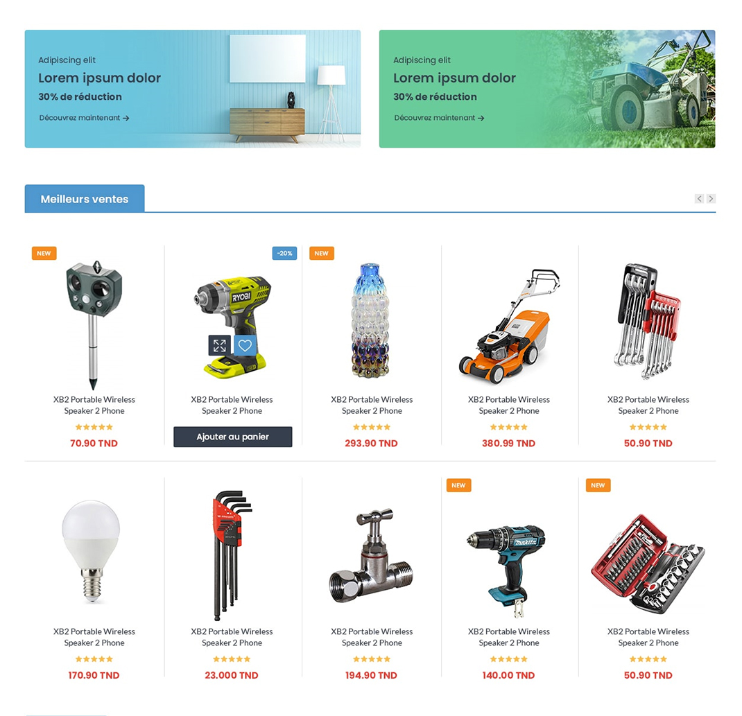Notre Mission pour B-store - Produits