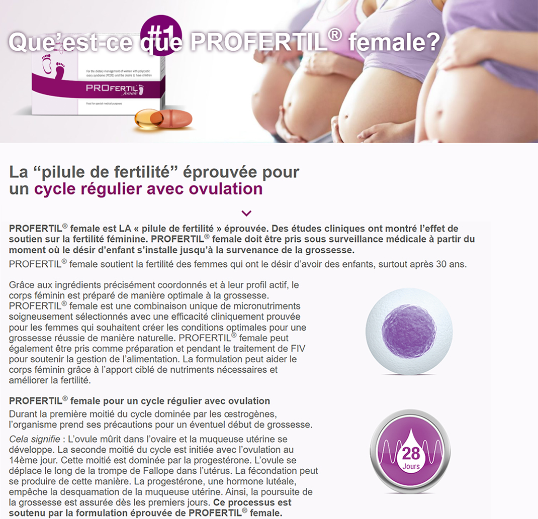 Notre Mission pour Profertil Female product