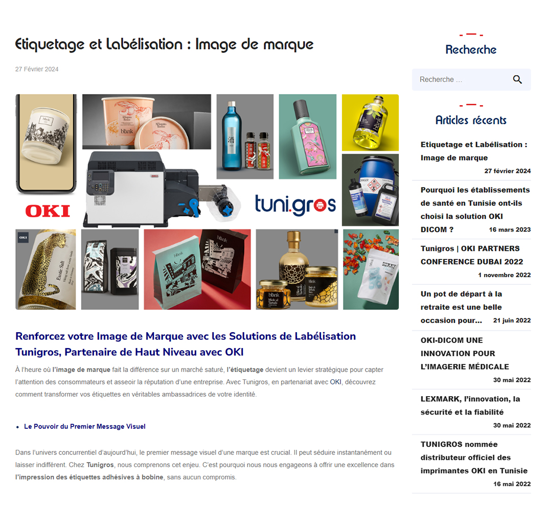 Notre Mission pour TuniGros Notre Mission pour TuniGros