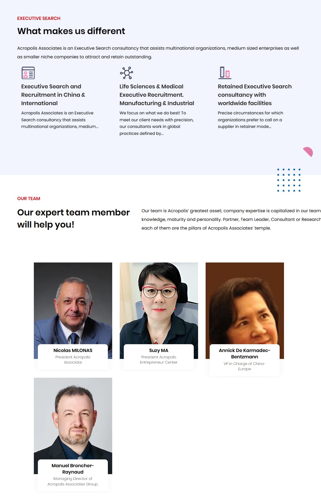 Notre Mission pour Acropolis Associates
