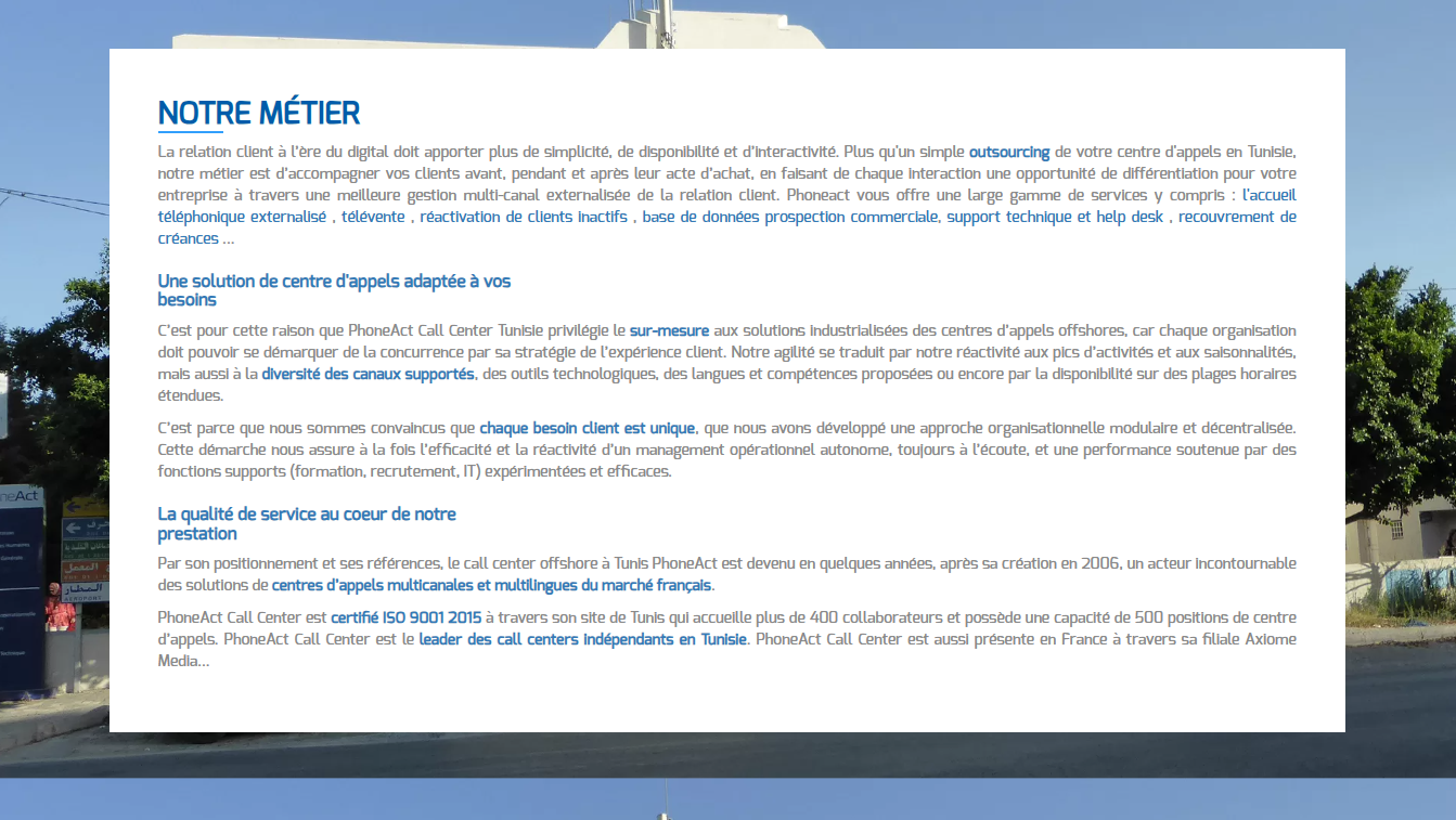 Notre Mission pour PhoneAct