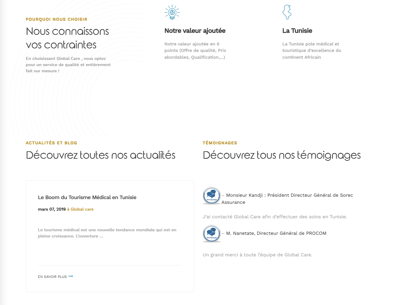 Notre Mission pour global care