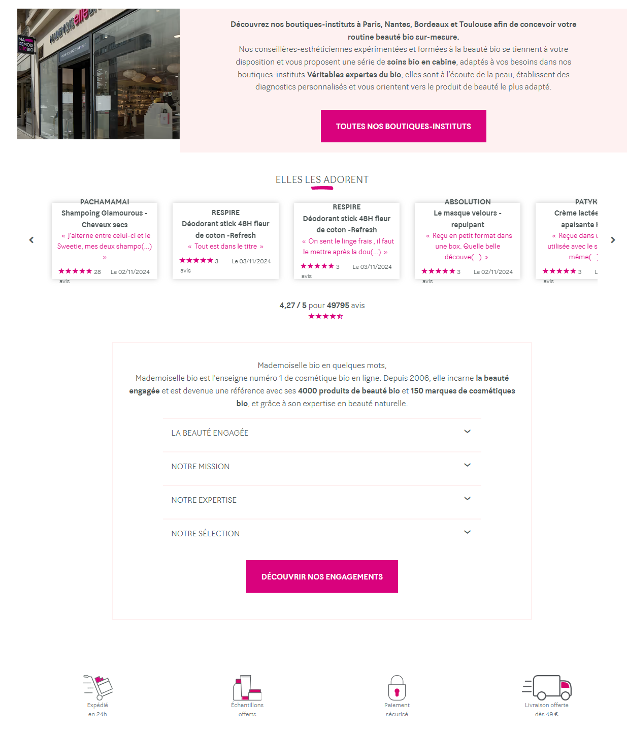 Notre Mission pour Demoiselle Bio