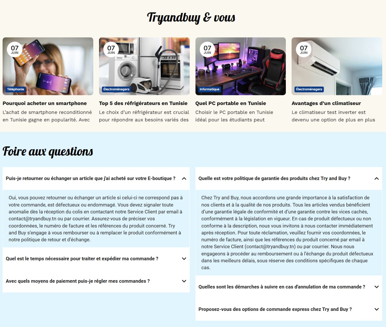 Notre Mission pour try and buy